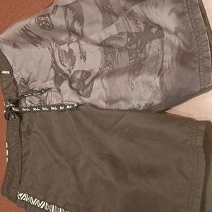 Maui and Sons board shorts shark motif size 30